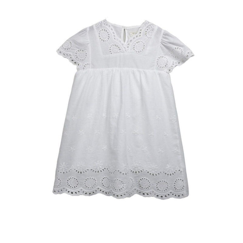 Vestido Infantil Branco Lese