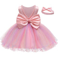 Vestido Infantil Princesa Laço + Faixa