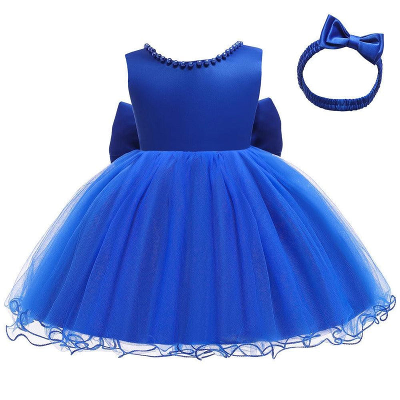 Vestido Infantil Princesa Laço + Faixa