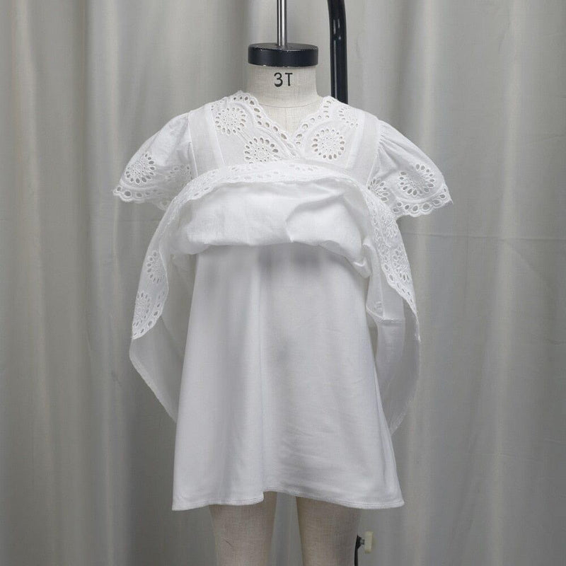 Vestido Infantil Branco Lese