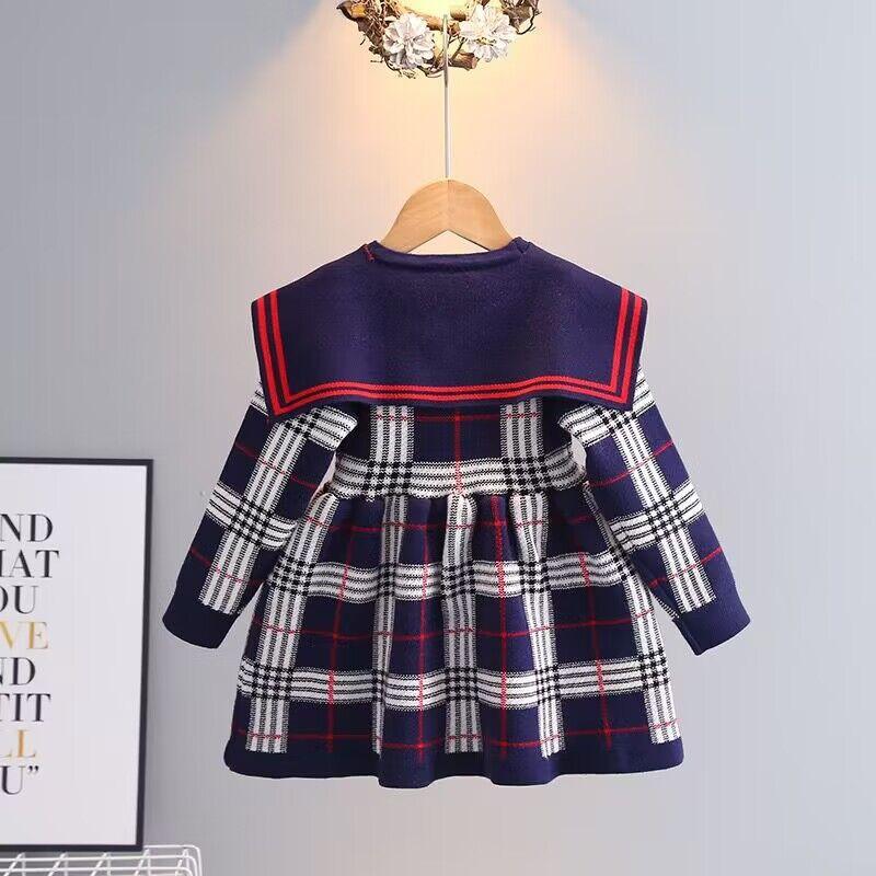 Vestido Infantil Xadrez Golinha