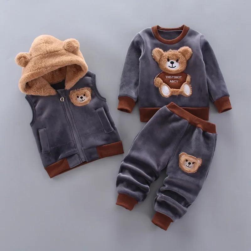 Conjunto Outwear Urso Kids - 3 pçs