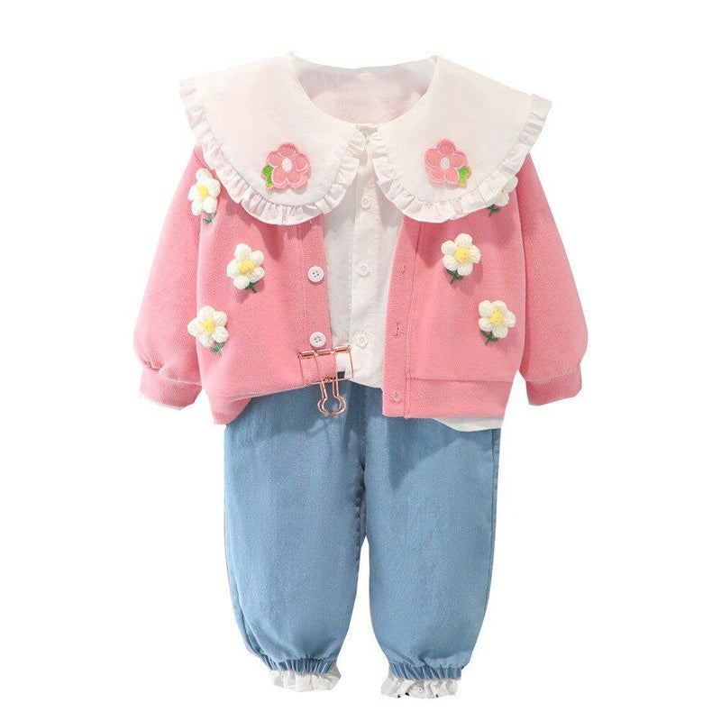 Conjunto Infantil Feminino Flores