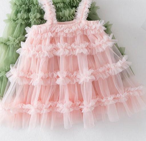 Vestido Infantil Fofo Tule Camadas