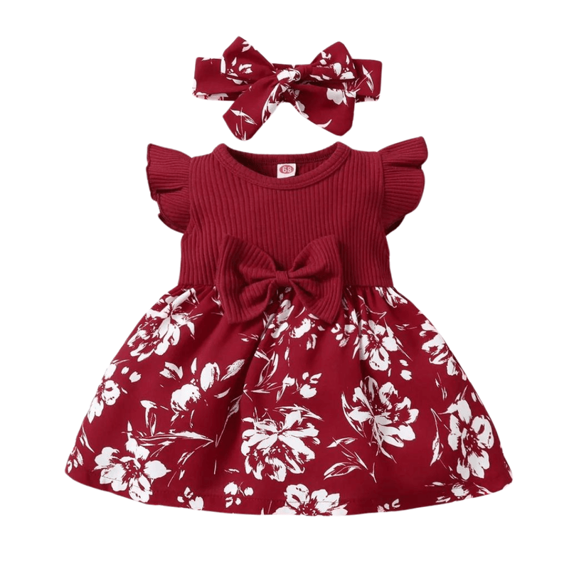 Vestido Infantil Lacinho Floral