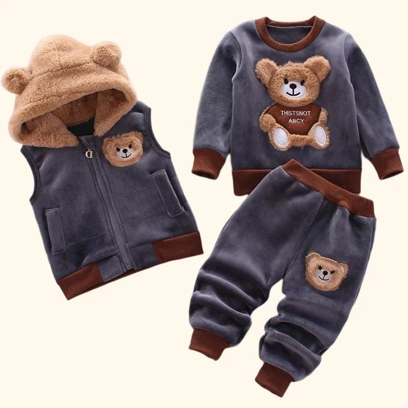 Conjunto Outwear Urso Kids - 3 pçs